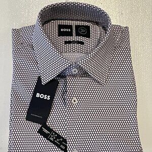 Hugo Boss Slim Fit 15.5/39 Performance Dress Shirt NWT